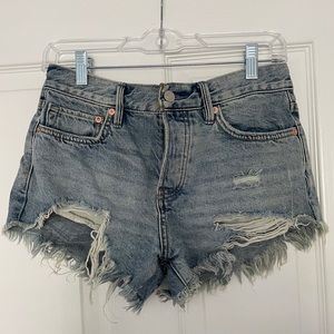 Free People denim shorts